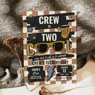Invitación Dos gafas de sol de Guay retro chequeadas segundo