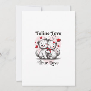 Invitación Dos gatos enamorados: Contrabando y chocando debaj