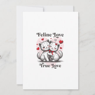 Invitación Dos gatos enamorados: Contrabando y chocando debaj