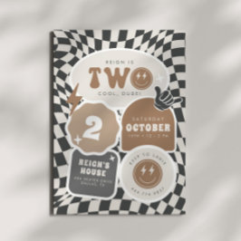 Invitación ¡Dos Guay, Amigo! | Niños 2º cumpleaños del patina