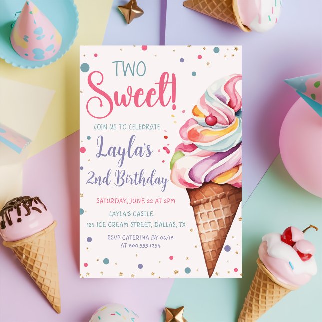 Invitación Dos helados dulces (Subido por el creador)