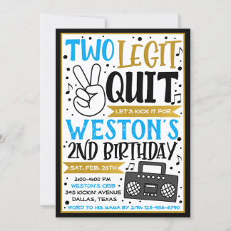 Invitación Dos leyendas para dejar la invitación, segunda inv