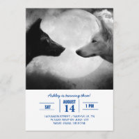 Dos lobos enfrentándose