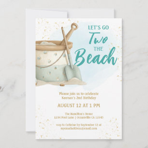 Invitación Dos Los Beach Boys Segundo Cumpleaños