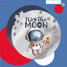 Invitación Dos los chicos de la luna segundo cumpleaños