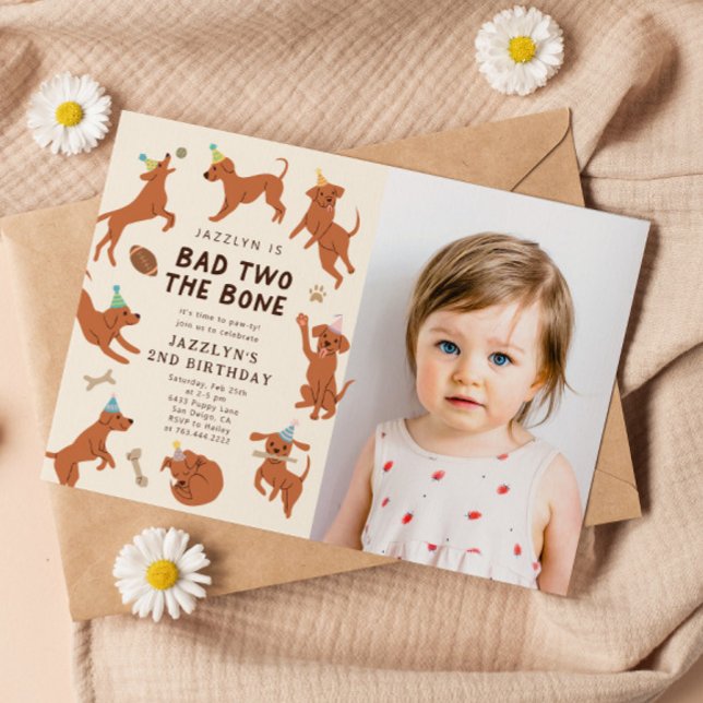 Invitación Dos malos, dos perros huesos, foto de Fiesta de se (Subido por el creador)