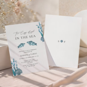 Invitación Dos menos peces en la fiesta de compromiso del Mon