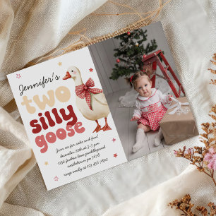 Invitación Dos Navidades groseros se doblan la foto del segun