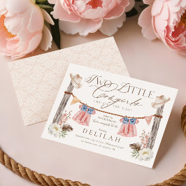 Invitación Dos niñitas en camino a Baby Shower