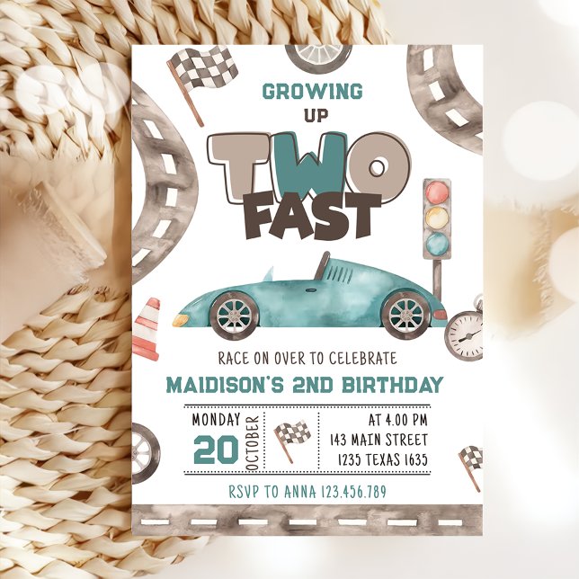 Invitación Dos niños de auto de carrera rápida en segundo cum (Subido por el creador)
