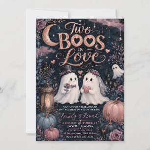 Invitación Dos novios enamorados en la fiesta de compromiso d