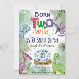 Invitación Dos para ser la fiesta de cumpleaños invi del tema