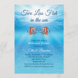 Invitación Dos peces menores en el mar ensayados