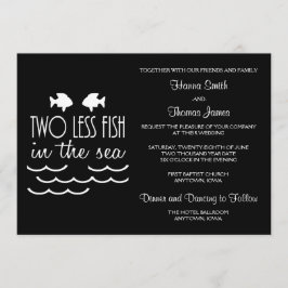 Invitación Dos peces menos en el Boda del mar