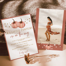 Dos pequeñas calabazas están en camino a TWIN Baby