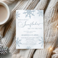 Dos pequeños copos de nieve en Baby Shower