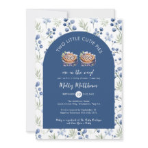 Dos pequeños Cutie Pies Blueberry Baby Shower