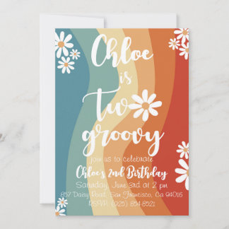 Invitación Dos Retro Geniales