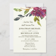 Dos se convierten en un Boda cristiano morado flor