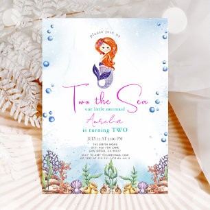 Invitación Dos sirenas de mar