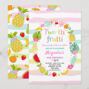 Invitación Dos tti Fiesta de cumpleaños
