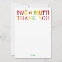 Dos tti Frutti Cutie Fruit 2º cumpleaños Gracias