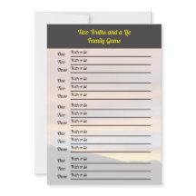 Dos verdades y un juego de mentiras | Atardecer de