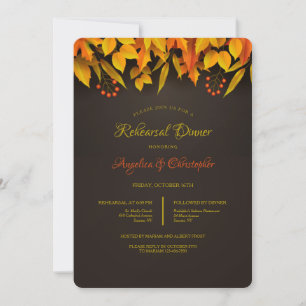 Invitación Dosel de otoño