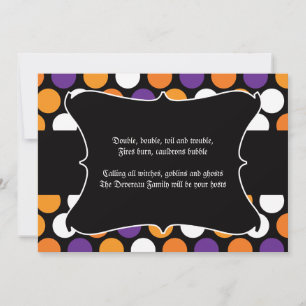 Invitación Dotada de la fiesta de Halloween