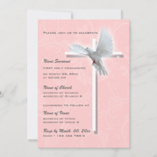 Invitación Dote de confirmación de la comunión religiosa del