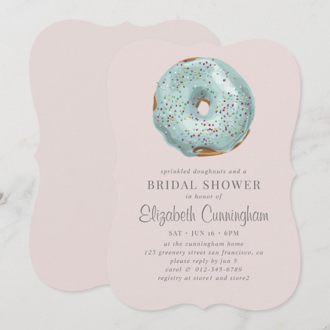 Invitación Douglas rotas y ducha nupcial (Anverso / Reverso)