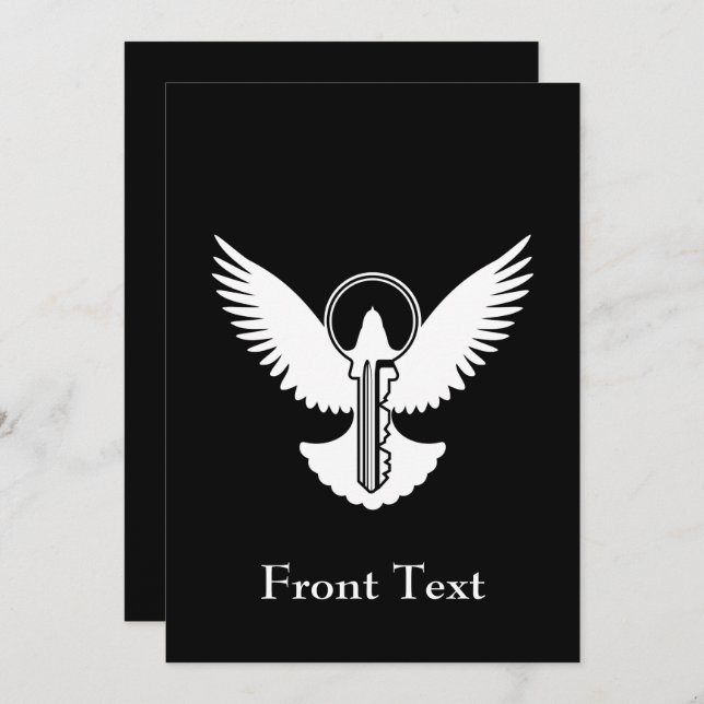 Invitación Dove con clave (Anverso / Reverso)