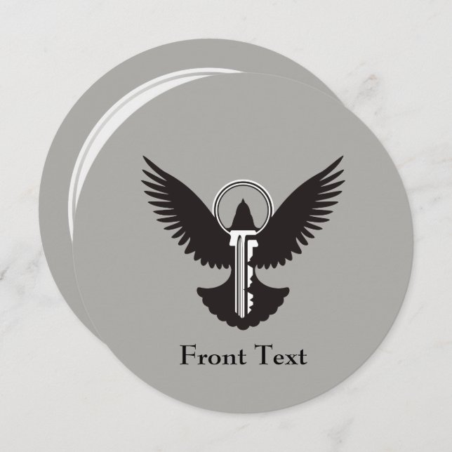 Invitación Dove con clave (Anverso / Reverso)