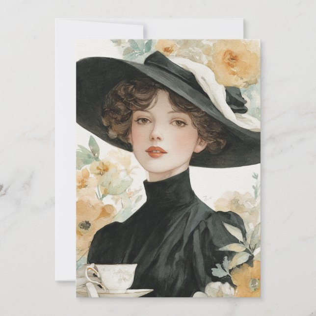 Invitación Downton Delight | Encanto clásico (Anverso)