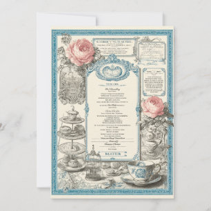 Invitación Downton Delight Reunión adecuada