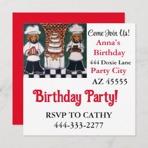 Invitación Doxie Fiesta