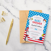 Dr. Seuss - Gato en el Baby Shower Gorra