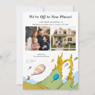 Invitación Dr. Seuss - ¡Nos vamos a nuevos lugares! Foto