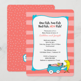 Invitación Dr. Seuss | Un pez - Baby Shower Chica