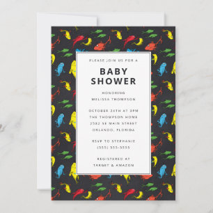 Invitación Dr. Seuss - Un pez, dos peces   Baby Shower