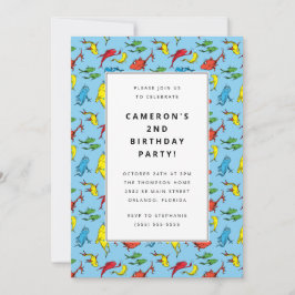 Invitación Dr. Seuss - Un pez, dos peces | Cumpleaños infanti