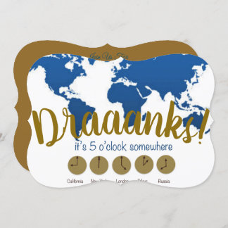 Invitación ¡Draanks todos es las 5 en alguna parte!