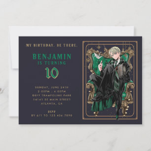 Invitación Draco Malfoy Slytherin Cumpleaños