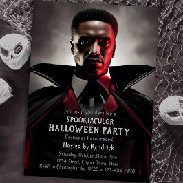 Invitación Dracula de vampiros espeluznantes Fiesta de disfra