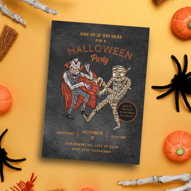 Invitación Drácula Mommy Halloween (Subido por el creador)