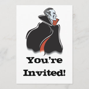 Invitación dracula vampiro temible