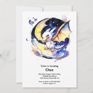 Invitación Dragón 1er cumpleaños
