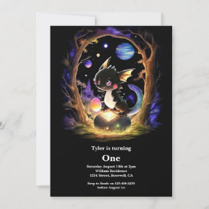 Invitación Dragón 1er cumpleaños
