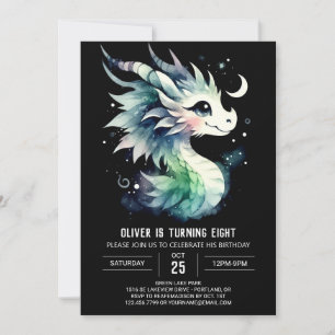 Invitación Dragón acuático Niños de cumpleaños