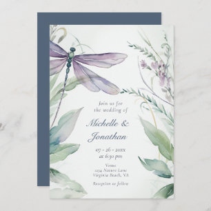 Invitación Dragón acuático   Verdor todo en un Boda